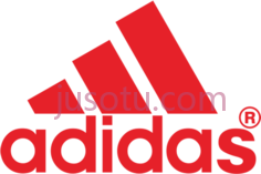 红色阿迪达斯标志PNG