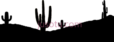 仙人掌,cactus silhouette PNG