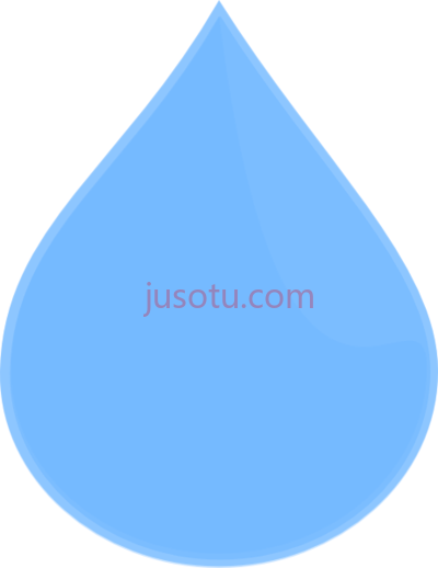 水滴蓝,water droplets element blue PNG
