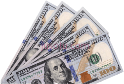 100美元钞票,100 dollar hundred bills PNG