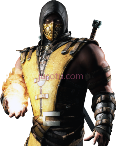 真人快打,mortal kombat scorpion PNG
