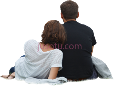 夫妇后面,couple sitting back PNG