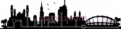 城市天际线,lagos skyline silhouette PNG