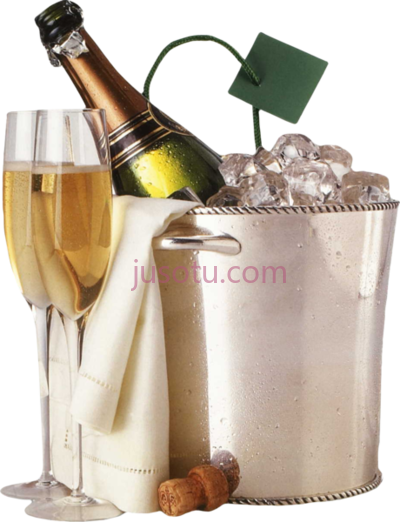 香槟,bottle champagne black and white PNG