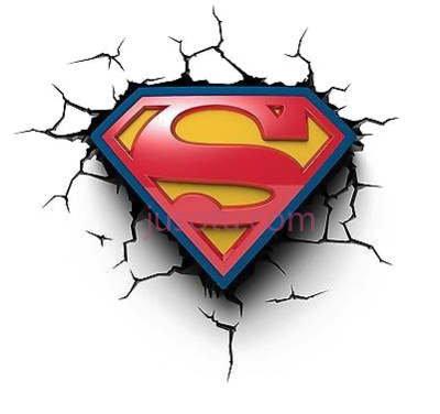 超人标志,deco light superman logo PNG