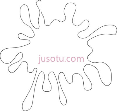 白色飞溅,white splash art PNG