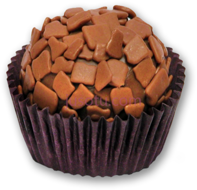 巴西巧克力球,brigadeiro de enrolar chocolate ao leite PNG