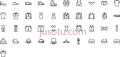 服饰,icon clothes and accessories PNG