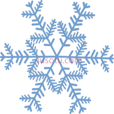 雪花清晰,snowflake clear PNG