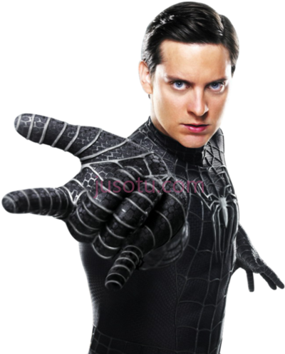 黑蜘蛛侠,tobey maguire black spiderman suit PNG