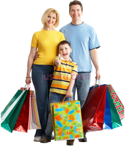 家庭购物,family shopping PNG