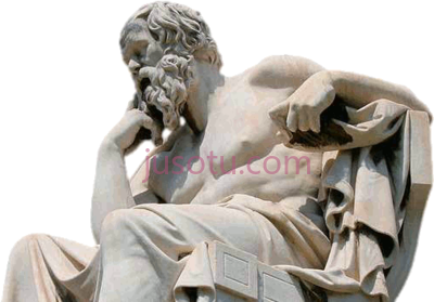 希腊哲学家苏格拉底雕像,statue socrates greek philosopher PNG