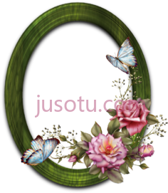 花式圆框PNG