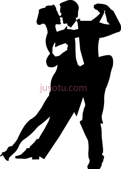 跳舞,salsa dance silhouette PNG