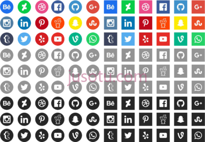 社交媒体,social media icons 2018 PNG