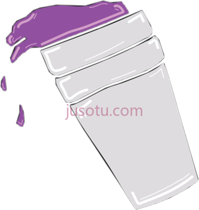 紫色咖啡,lean cup purple purplecup codein PNG