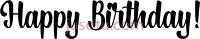 生日快乐,happy birthday tea font style PNG