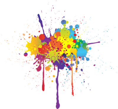 油墨色斑油漆飞溅,paint splatter remixit PNG