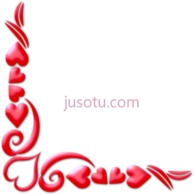 情人节,valentine border corners 3 my blog PNG