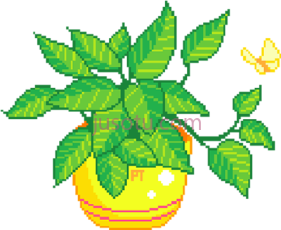 植物,pixel plants tumblr PNG