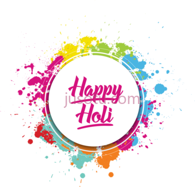 彩色飞溅假日快乐,happy holi colour splash label holidays PNG
