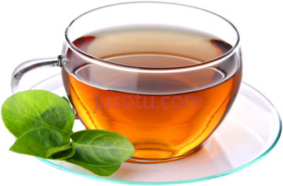 杯中绿茶,green tea in cup PNG