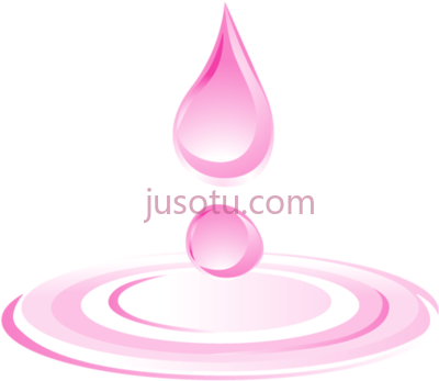 粉红色水滴,cartoon drops pink water PNG