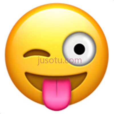 舌出,iphone tongue out emoji PNG