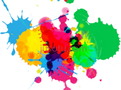 彩色喷溅,colouful color splash PNG