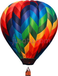 彩色热气球PNG