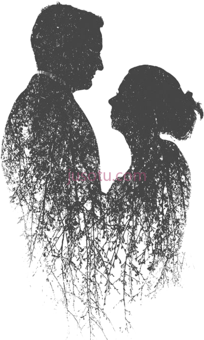 男女爱情,silhouette couple multiple exposure high PNG