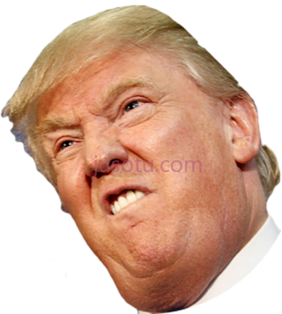 特朗普愤怒,angry side face trump PNG