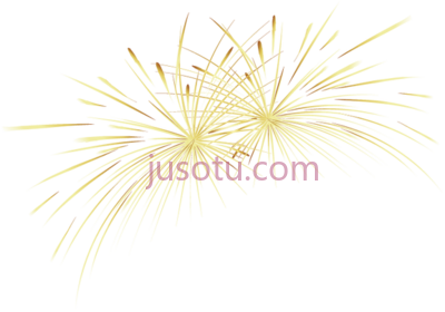 黄色烟花,library yellow fireworks PNG