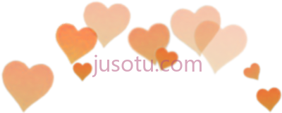 橙心,orange heart filter snapchat crown art PNG