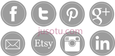 社交媒体图标,social media icons network logo PNG