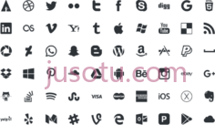 社交媒体图标PNG