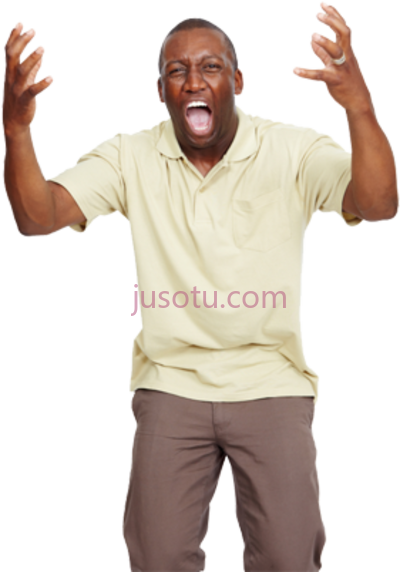 愤怒人,angry man PNG