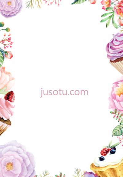 水彩花,watercolor flower PNG