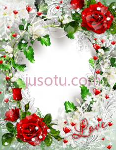 玫瑰爱情,边框,框架,边缘,围框 PNG
