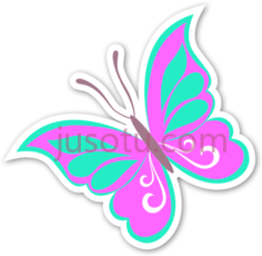 粉红蝴蝶PNG