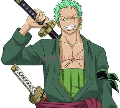 航海王,roronoa team mugiwara one piece zoro ii green full set cosplay costume PNG