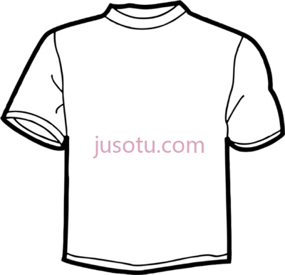 白色T恤,blank white t shirt detail PNG