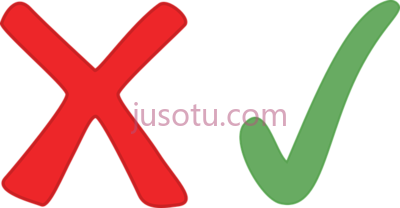对错符号,right wrong red green icon symbol sign sim PNG