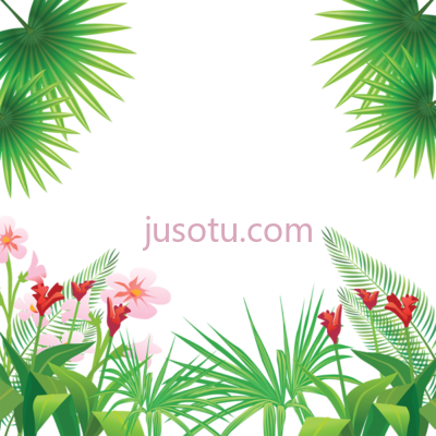 热带树叶,tropical leaves PNG
