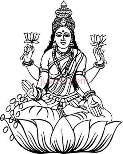 拉克希米,lakshmi hindu goddess wealth fortune PNG