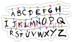 字母表灯串PNG