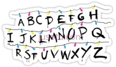 字母表灯串,stranger things light alphabet PNG