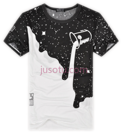 时尚T恤,large format silk screen printing PNG