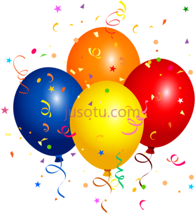生日气球,birthday balloons PNG