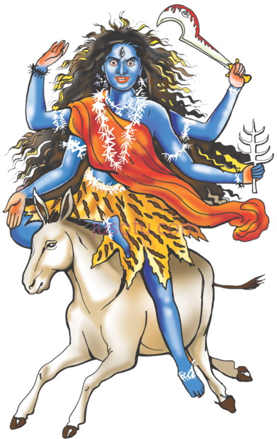 杜尔迦女神节,goddess navdurga saptami maa kalratri PNG